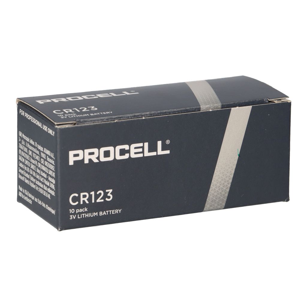 Duracell Procell Lithium CR123A 3 V (10er Faltschachtel) Produktbild 