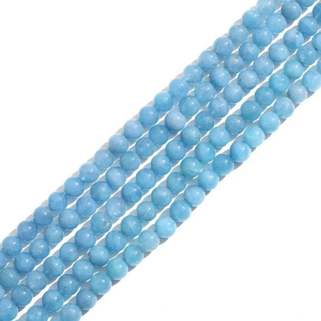 Aigue-marine 8mm perle naturelle pour bijoux DIY sans défauts de polissage