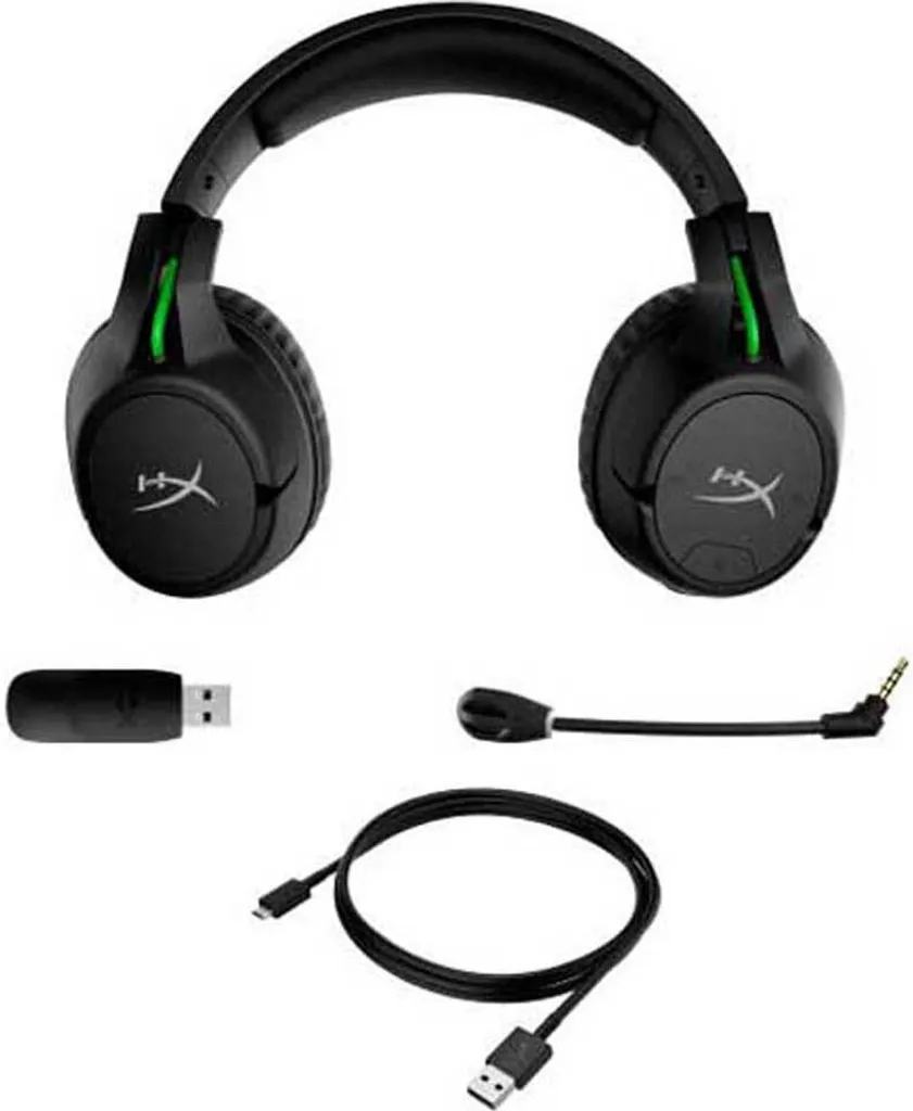 Casque HyperX CloudX Flight sans fil Noir et Vert pour console Xbox One - 9