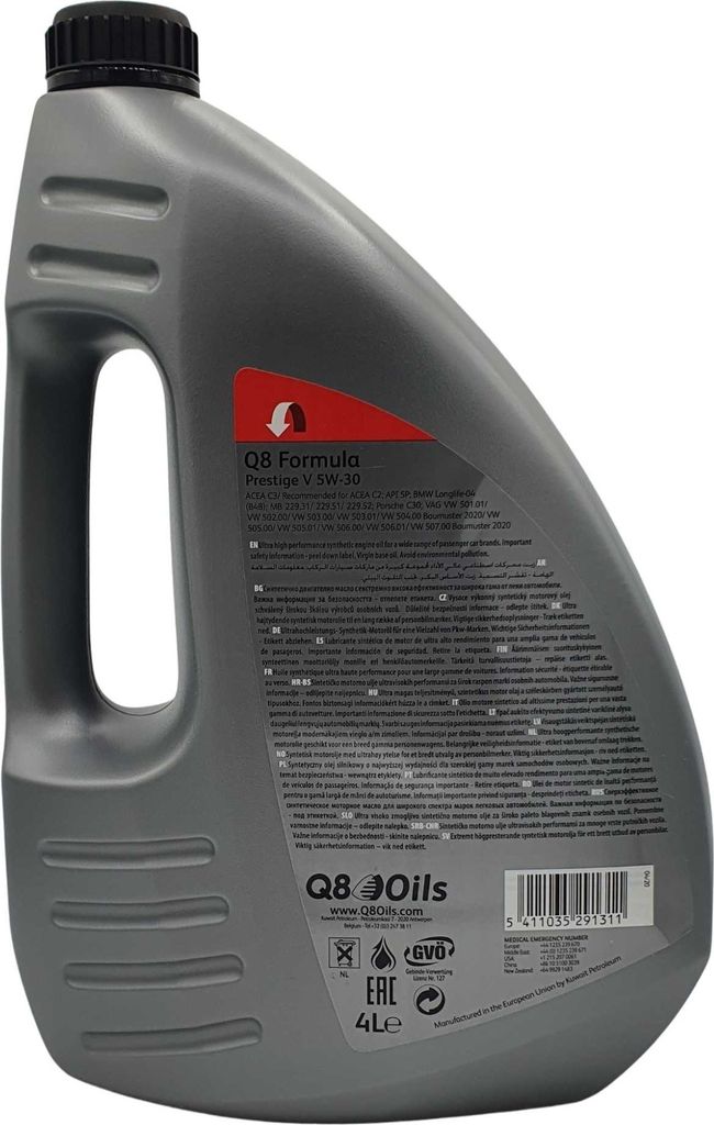 Q8 Formula Prestige V 5W-30 4 Liter Motoröle | Kaufland.de