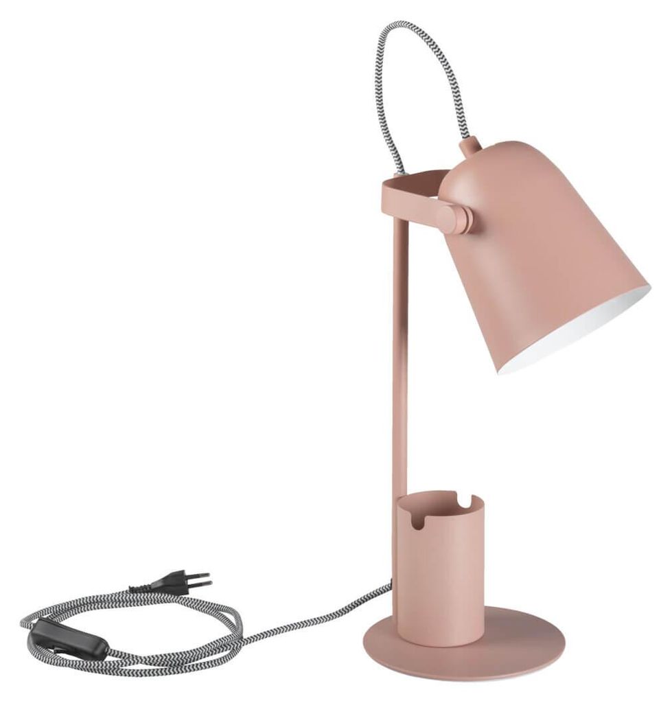 Kanlux RAIBO 5W Rosa Tischlampe, Retro-Design, Verstellbar