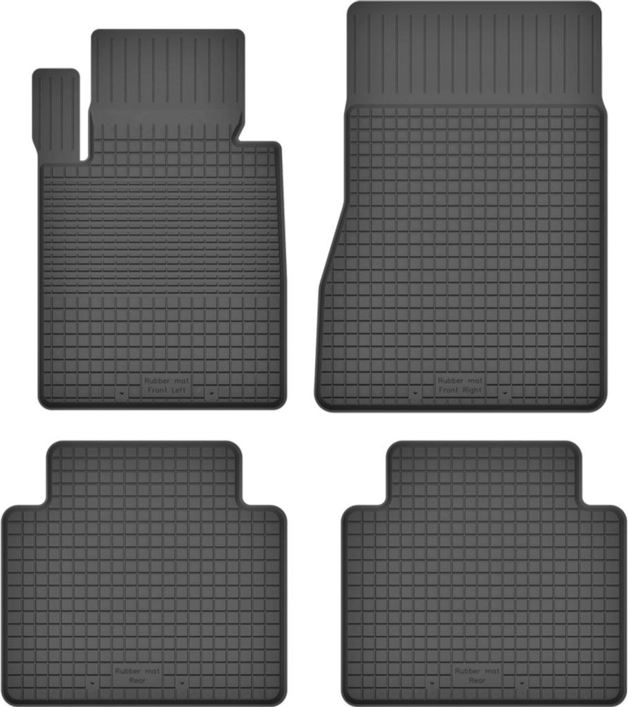 Gummifußmatten 4er Set, universell für: BMW 4 G22 Coupe (2020-2022)