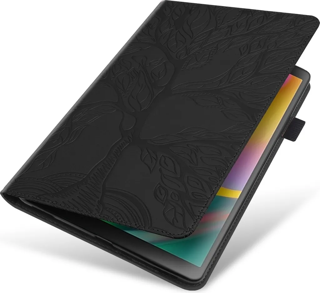 Honor Pad X8a 11 Cover - Protezione Similpelle Nera con Supporto - 3