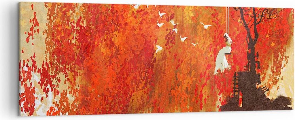 Bild auf Leinwand - Leinwandbild - Frau Abstraktion - 140x50cm - Wand Bild - Wanddeko - Wandbilder - Leinwanddruck - Bilder - Kunstdruck - Wanddeko...