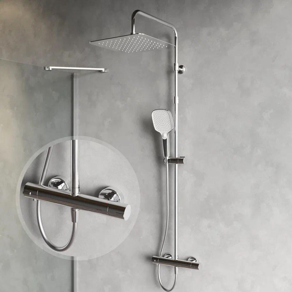 AM.PM Duschsystem mit Thermostat Duschset mit Regendusche Produktbild 