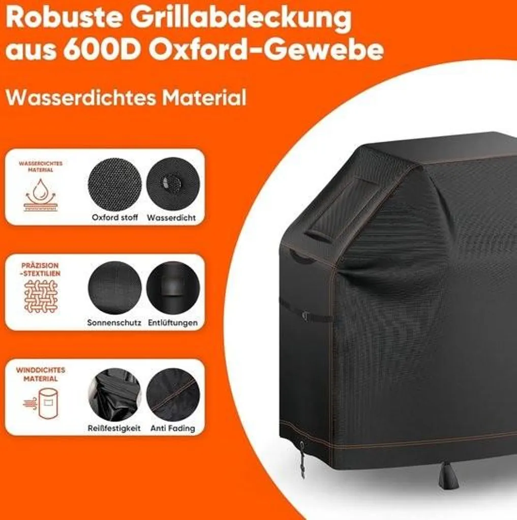 Housse de protection barbecue imperméable avec fenêtre d'aération - 5