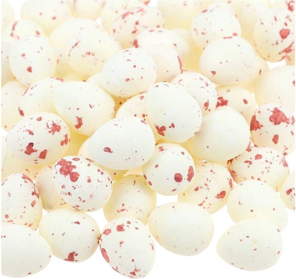 Dekolo Hängedeko Ostereier zum AufHänget Styropor-Eier Osterngefärbte Eier österliche 100St. 1,8cm