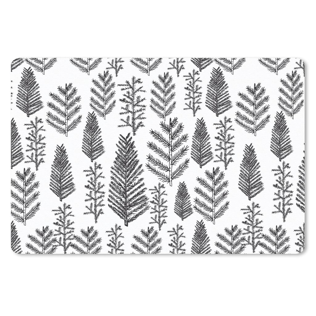 MuchoWow Schreibtischunterlage Weihnachtsbaum - Vintage - Weihnachten - Design 60x40 cm - XXL Mauspad - Großes Mauspad