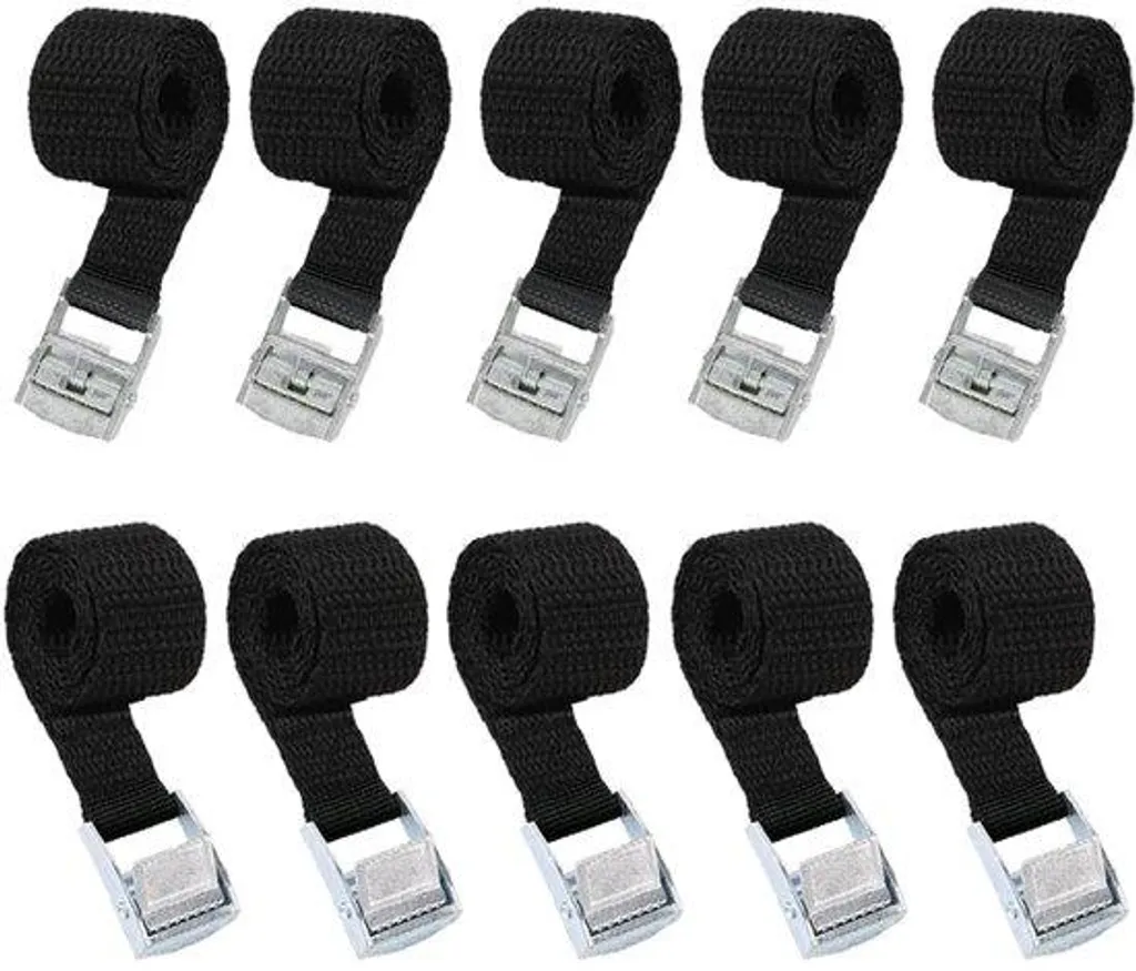 Sangles de camping lot de 10 noir 40 cm pour éviter la chute de bagages