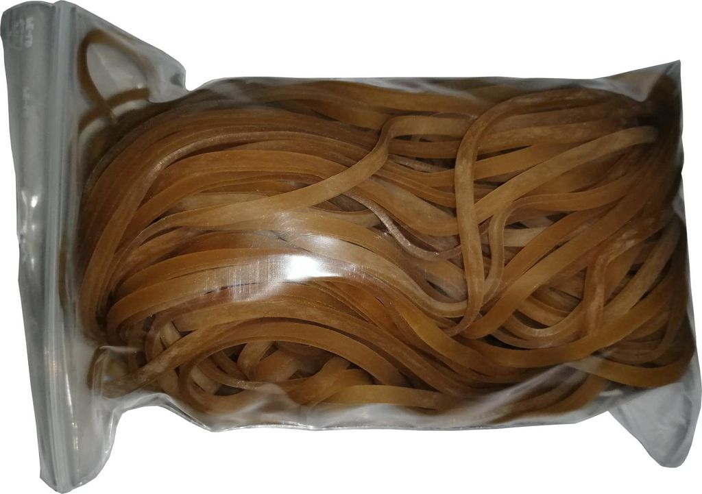 100 g Gummiringe natur 200 mm Ø 1,2 x 3 mm breit
