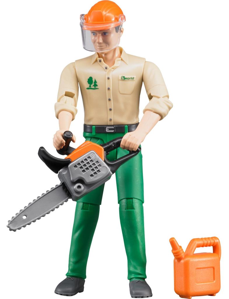 Bruder 60030 Lavoratore forestale con accessori Immagine del prodotto 