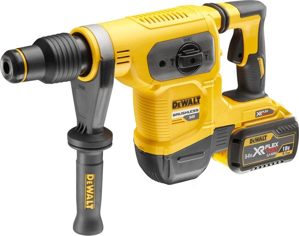 DeWALT Akku-Kombihammer DCH481X2-QW FlexVolt SDS-max 54,0 Volt XR Set - inklusive zwei Li-Ion Akkus, Ladegerät und T STAK-Box VI