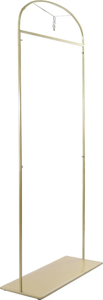 Portant 2,3m doré pour vitrine mariage - Présentoir robe de mariée chic