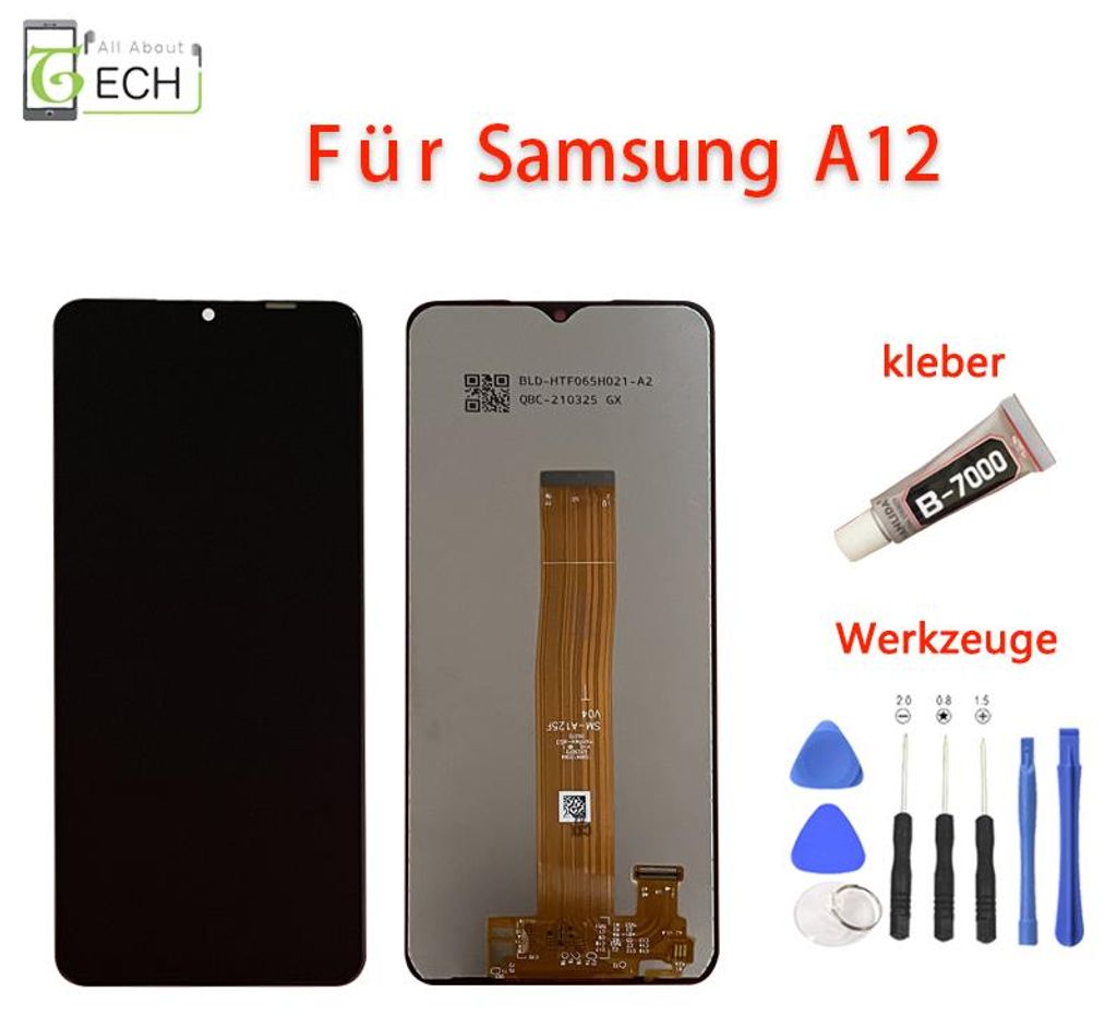 Für Samsung A12 A125F LCD Display Touch Screen Bildschirm Produktbild 
