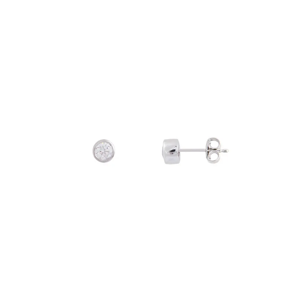 Boucles d'oreilles Argent Anti-Allergie Zirconia Ø 6mm Confort Durable
