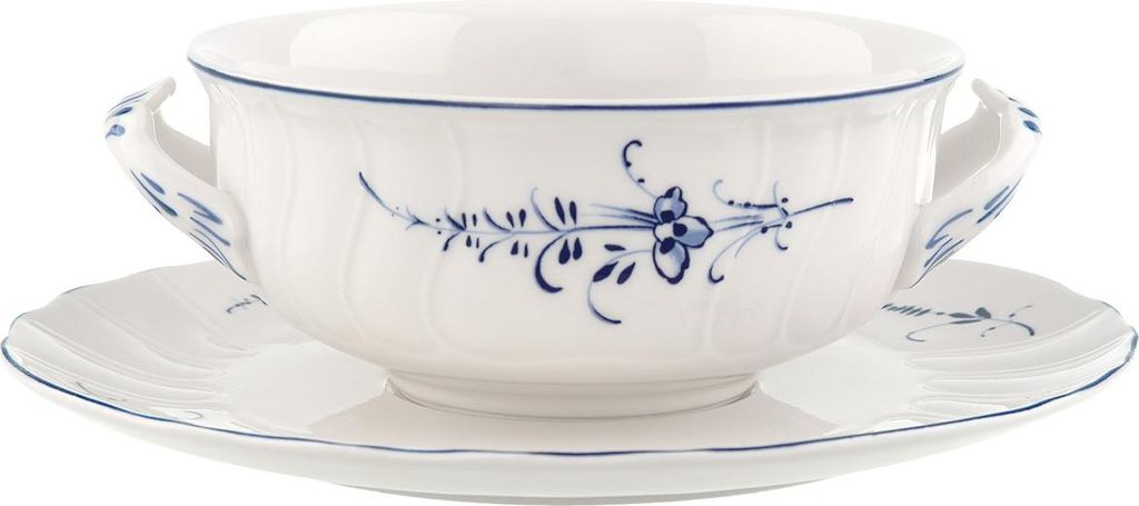 Villeroy & Boch Vieux Luxembourg Suppentasse mit Untertasse 260 ml