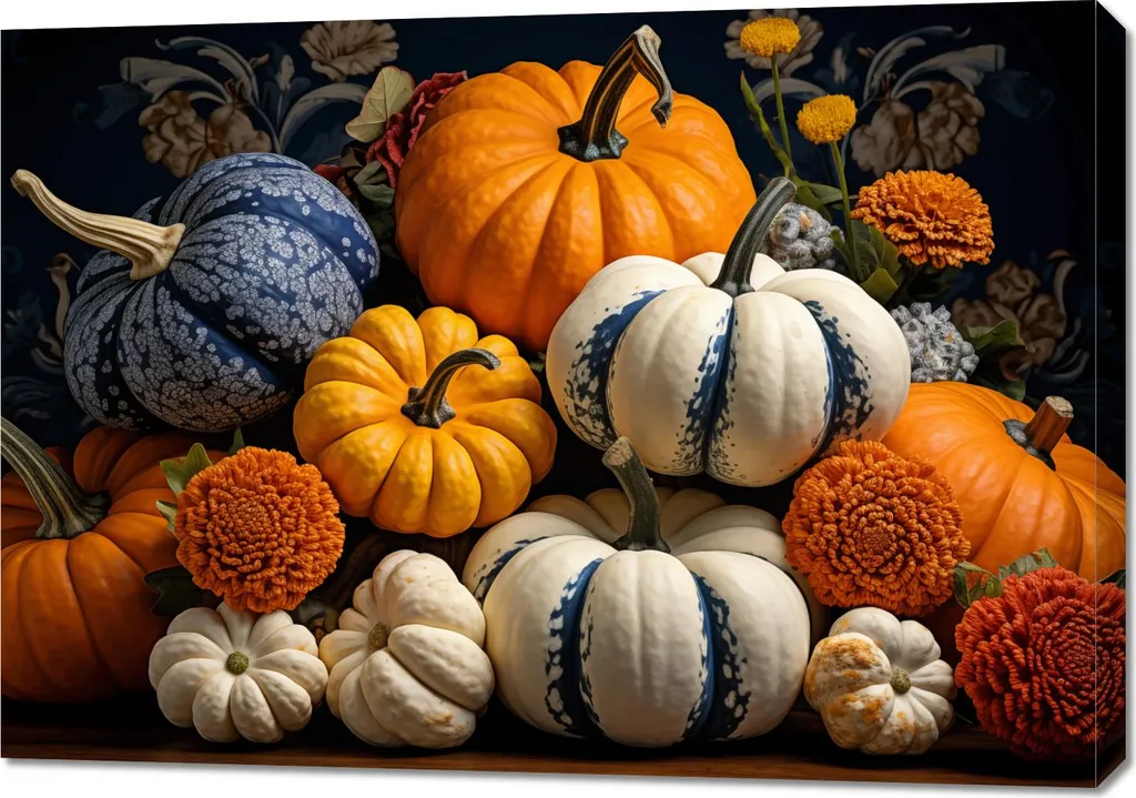 Offerta Quadro 100x70cm Ricchezza Autunnale | Tela Alta Qualità - 1