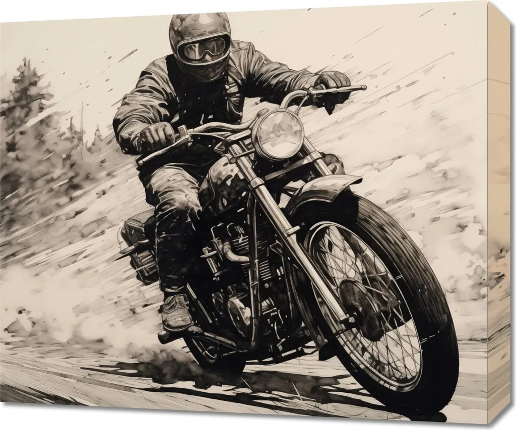 Quadro Design A Tutta Velocità 60x50 cm - Arte Murale Contemporanea