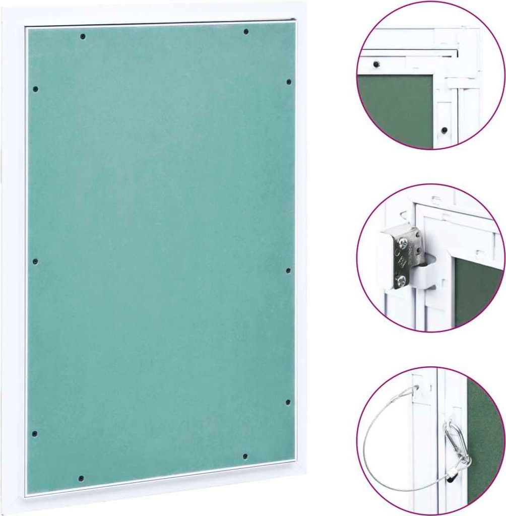 Revisionsklappe mit Aluminium-Rahmen und GK-Einlage 400x600 Produktbild 