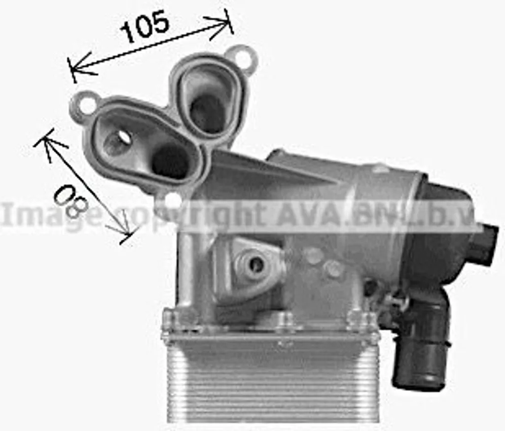 Refroidisseur d'huile Renault 8200507878 pour Grand Scenic et Trafic II