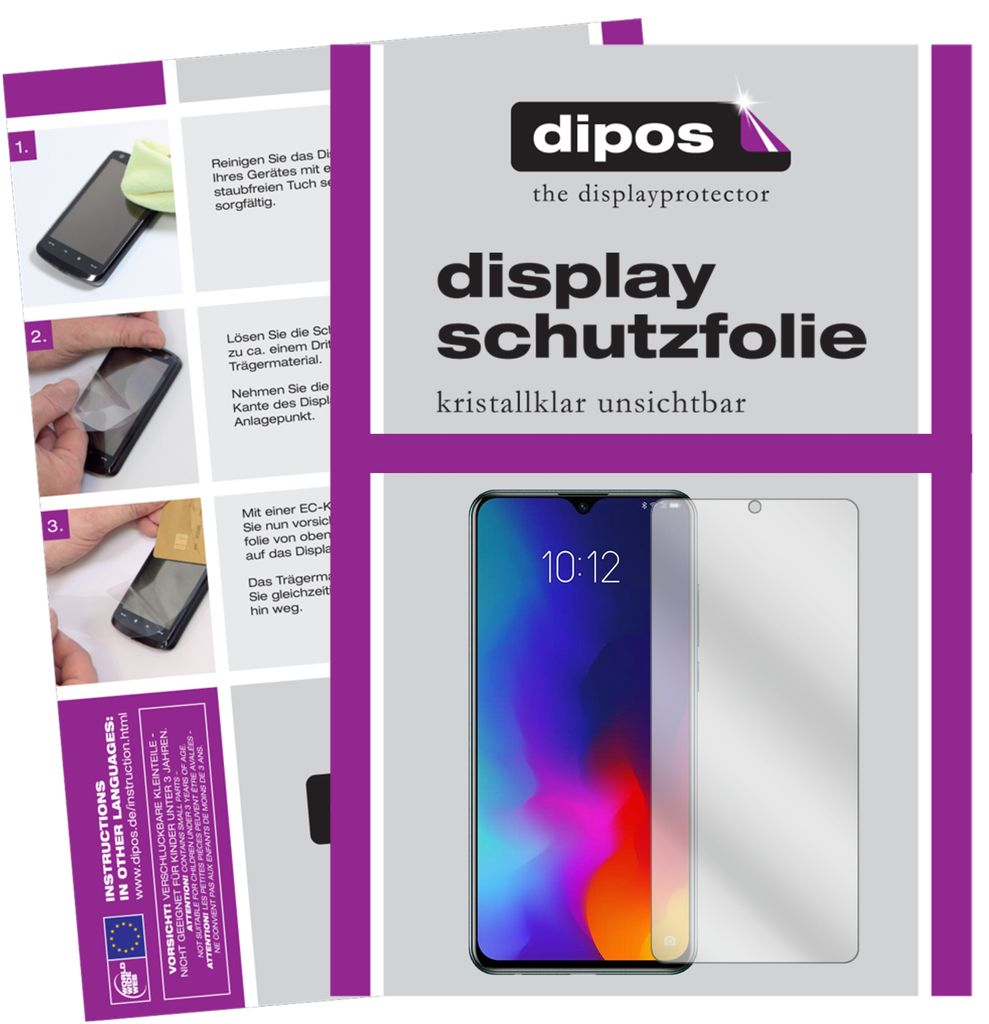 6x Schutzfolie für Lenovo Z6 Lite klar Displayschutzfolie Folie Display Schutz dipos