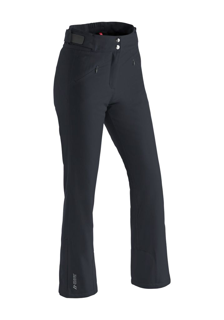 Maier Sports Allissia Slim, Enganliegende Damen Skihose, Wasserdichte Schneehose, Stretchmaterial und verstellbarer Bund, PFC-frei, mTHERM Wattierung