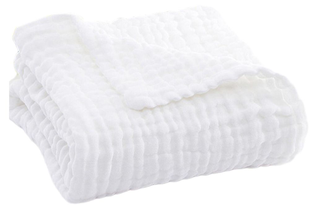 Sommerliche Musselindecke, atmungsaktiv, einfarbig, kuschelige Musselindecke für Bett, Sofa, Reisen und Urlaub