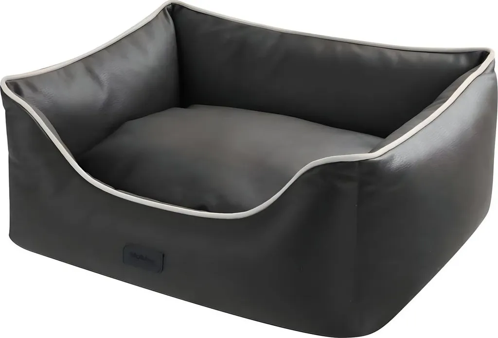 Lit Nobby HORIA anthracite 110x92x33cm avec rebords hauts protecteurs