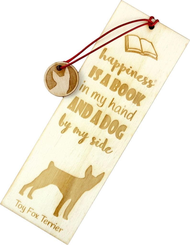 Toy Fox Terrier, American Toy Terrier, Amertoy - Lesezeichen mit Hund, personalisiertes Lesezeichen, Hundeaccessoire für Leser der Marke Art-Dog