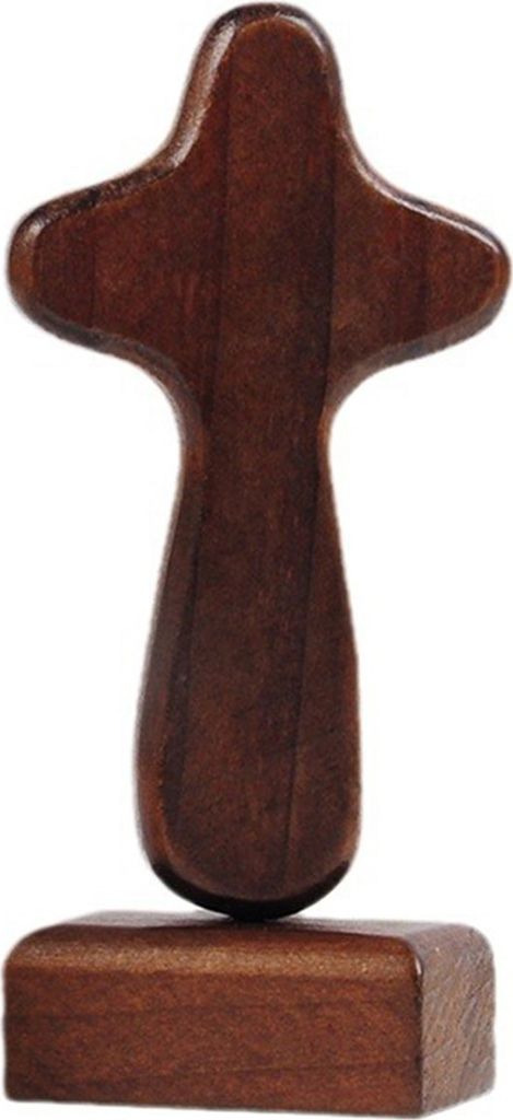 Holzkreuz-Dekoration mit magnetischer Basis, handgefertigt, Glaubensgebet-Kreuz, Heimbüro, Bücherregal, Schreibtisch-Dekoration, Ornament