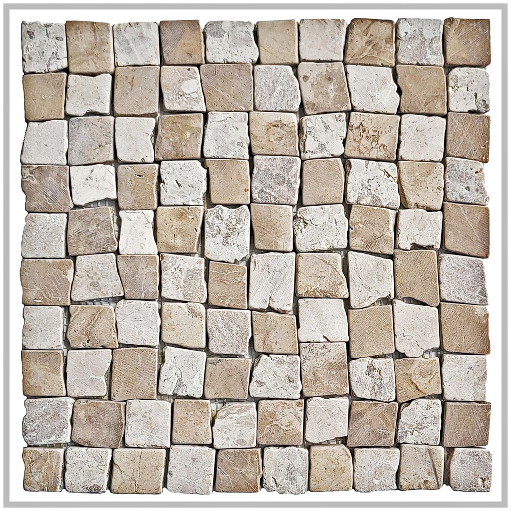 Mosaikfliesen Stein - M-030 - Marmor Mosaik Bruchstein Naturstein Fliesen