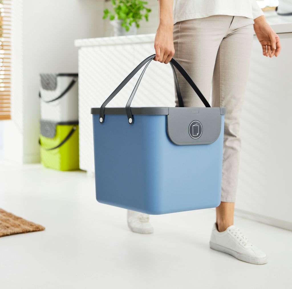 Rotho Mülltrennsystem 40L Albula - Mülleimer 40,0 x 35,8 x Produktbild 2