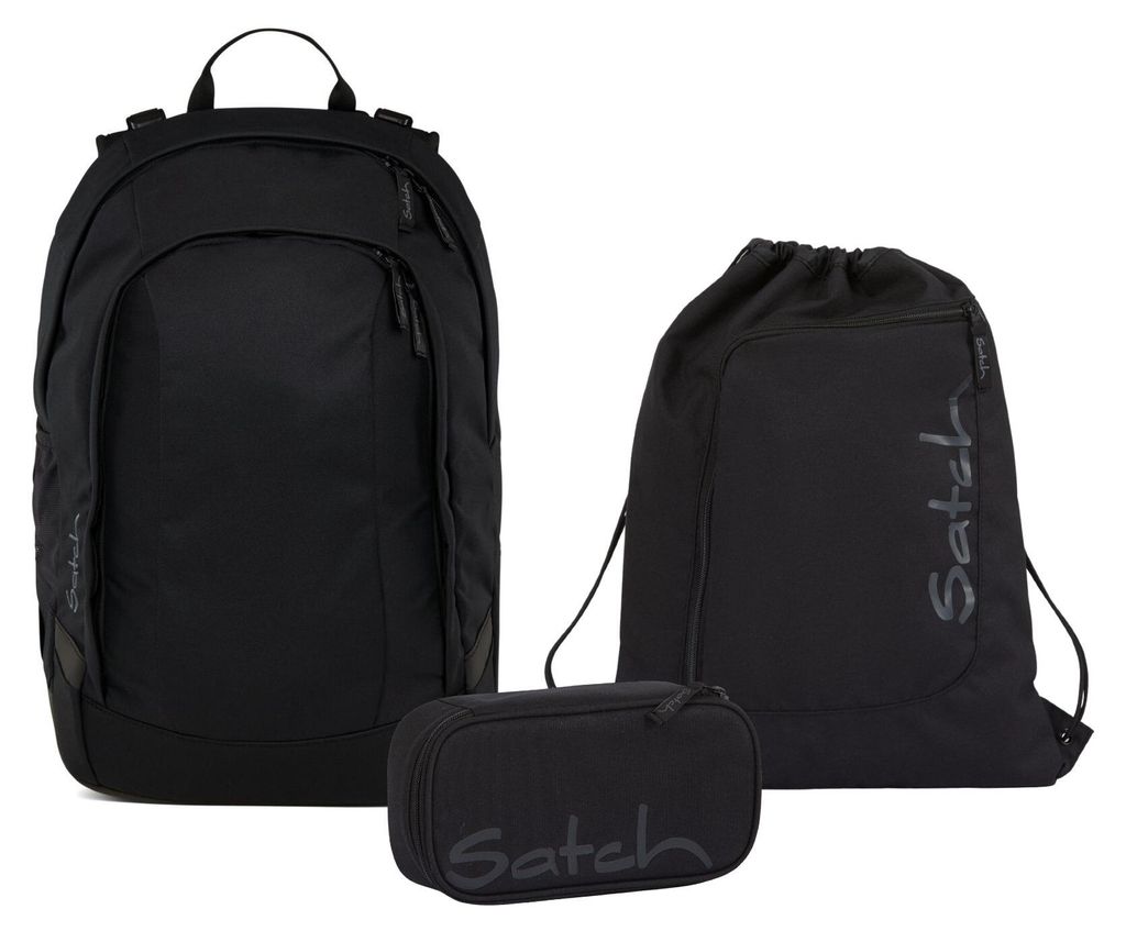 Satch, Schulrucksack-Set AIR Blackjack 3-teilig Produktbild 