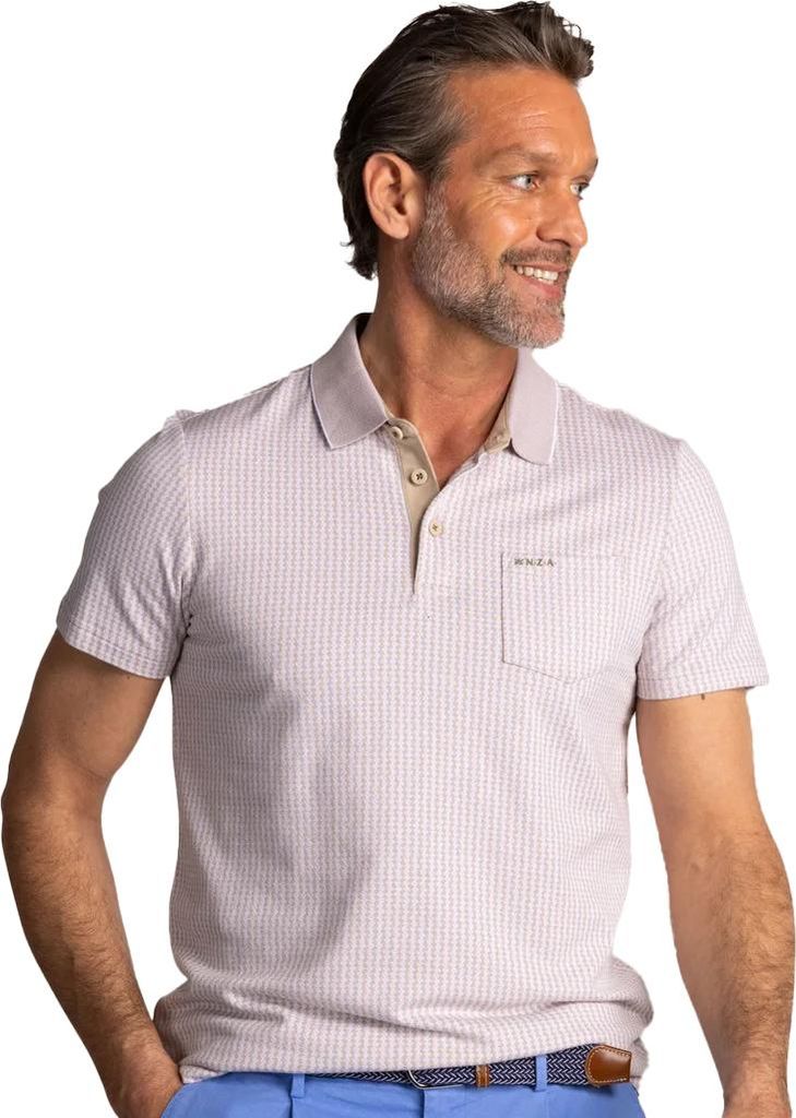 Neuseeland Polo Kyree Beige bedruckt