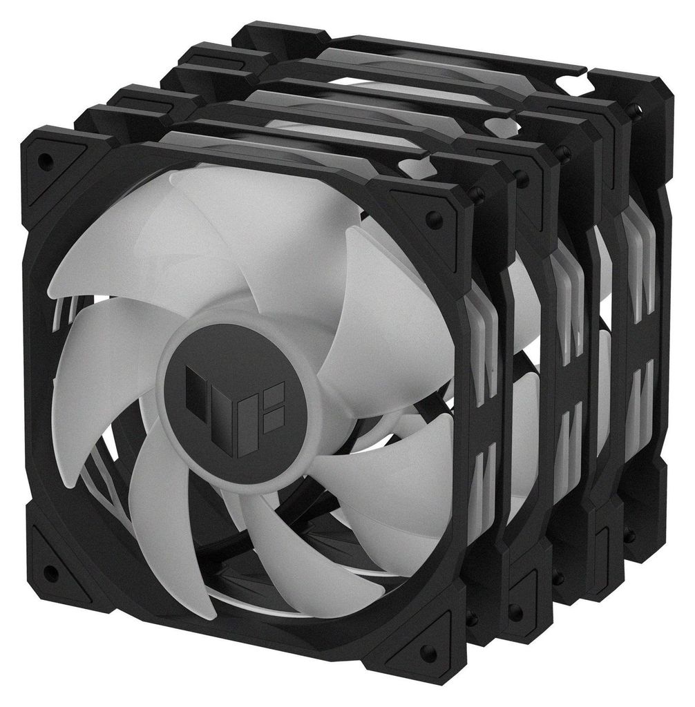 TUF GAMING TR120 ARGB (schwarz/transparent, 3er Pack, 120 mm)