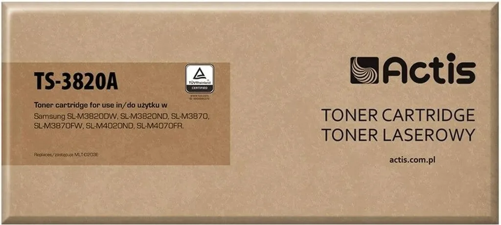 Toner Noir Actis TS-3820A remplace Samsung MLT-D203E Haute Capacité