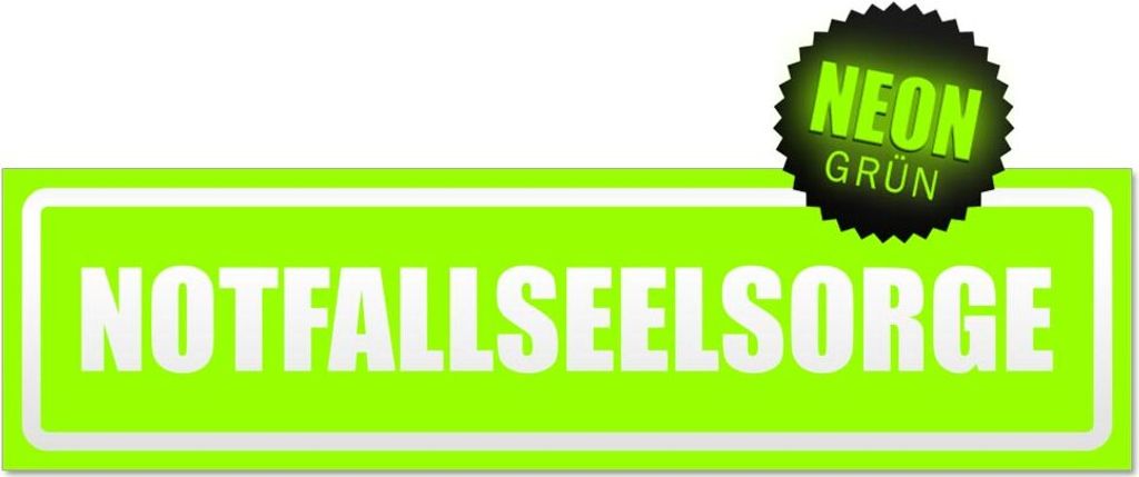 Notfallseelsorge invertiert Magnetschild Schild magnetisch