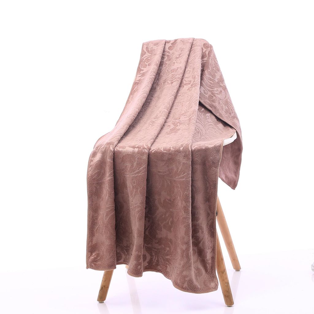 Handtücher Badetuch 50x100 cm Braun Handtücher 6 Stück Set Badehandtuch Frottee mit Bambus Muster Mikrofaser To