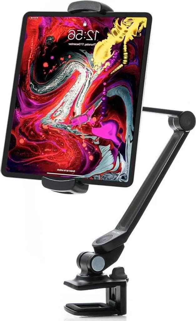 Support de lit anti-mal de cou pour grande tablette et smartphone noir