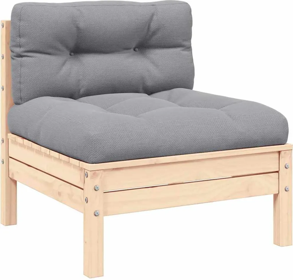 Divano vidaXL 2 Posti Pino Naturale: Armonia e Relax Outdoor