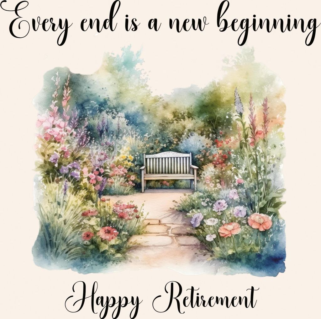 Happy Retirement Guest Book with lined pages (hardback)