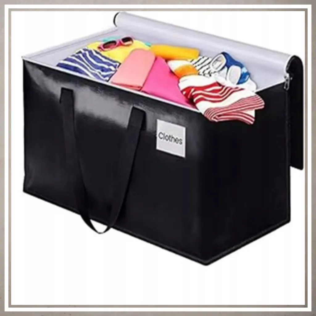 Sac de rangement polyvalent noir robuste pour optimiser votre intérieur - 3