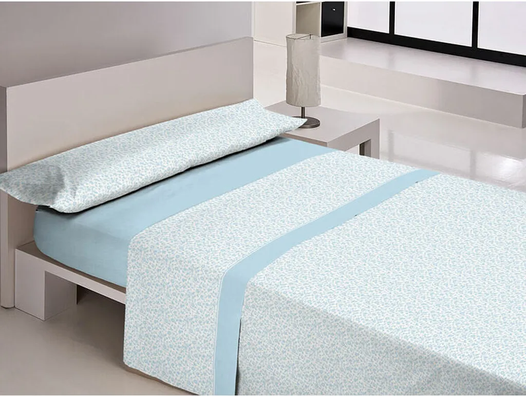 Literie Libela PIRINE GOMERA pour Chambre Enfant et Lit Simple Bleu