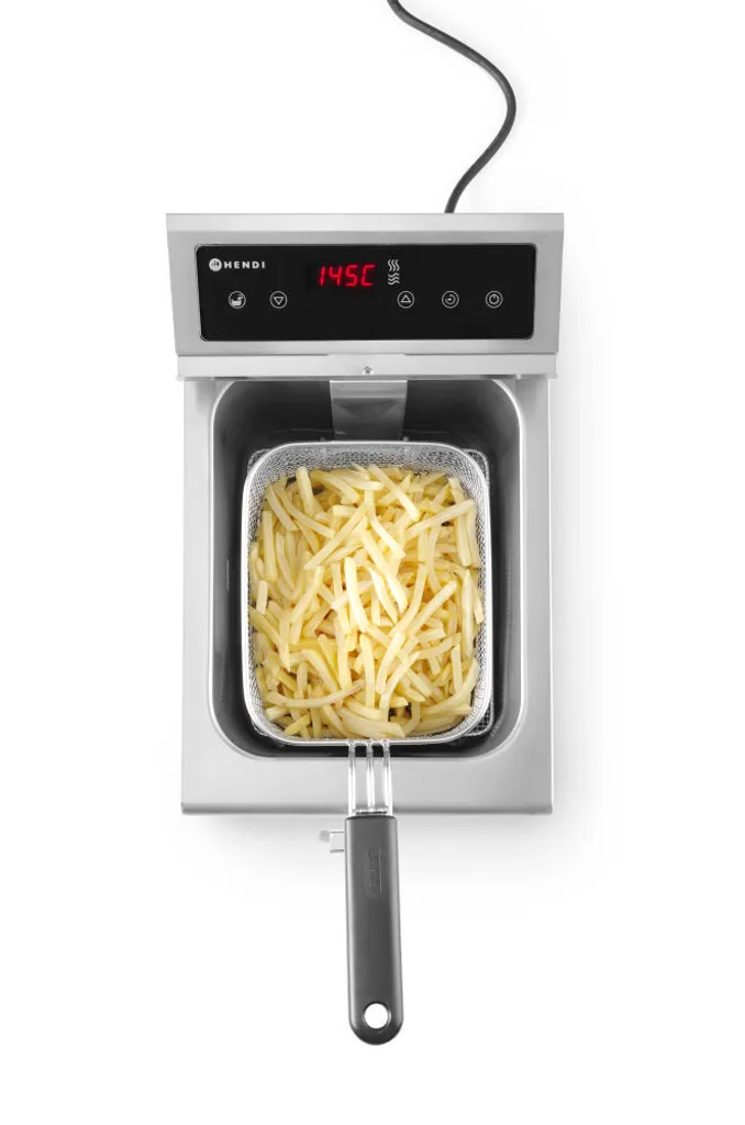 Friteuse induction pour restauration avec robinet vidange 8L HENDI - 8
