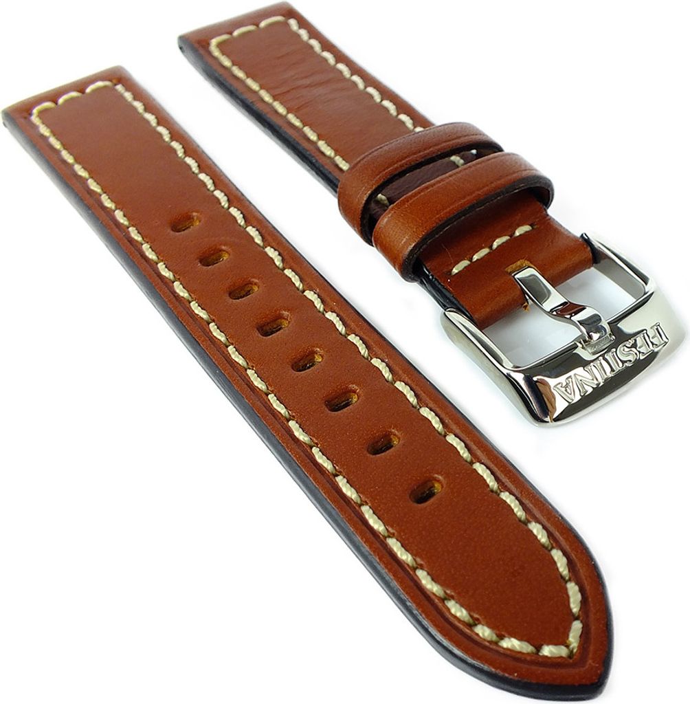 Festina Sport Uhrenarmband 18mm helle Naht Leder braun F16171/4 F16171