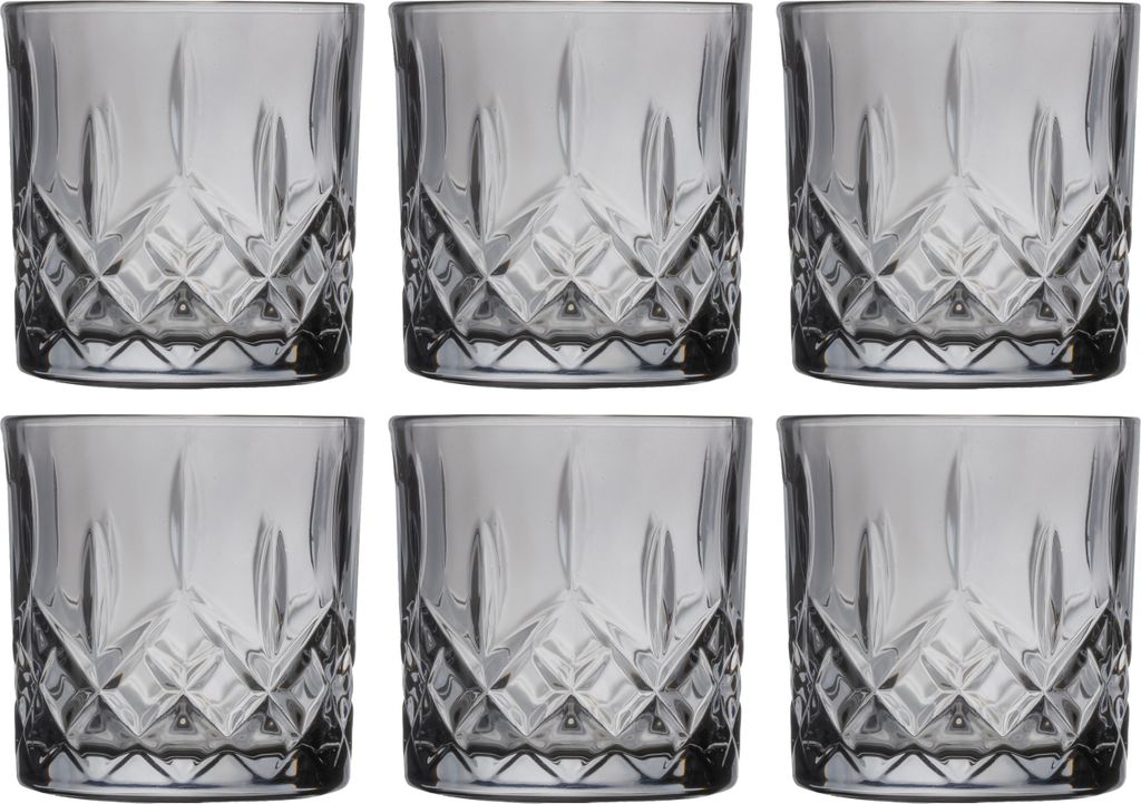 Sklenice na vodu šedé 350 ml - 6 kusů Obrázek produktu 