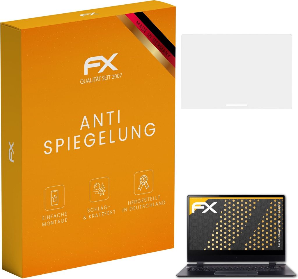 atFoliX FX-Antireflex 2x Schutzfolie kompatibel mit Acer Swift 7 2018 (SF714-51T) Displayfolie