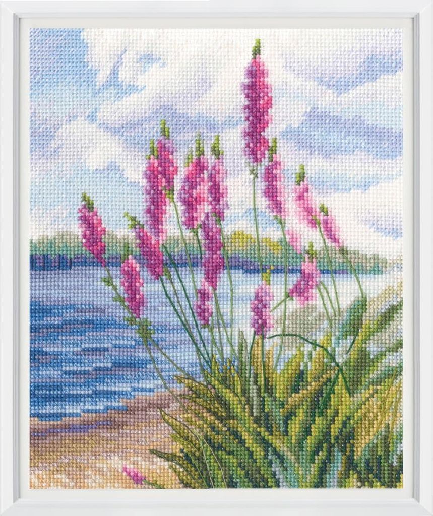 RTO-Kreuzstich-Set „In the Moment, Riverbank“, 15,5 x 19 cm