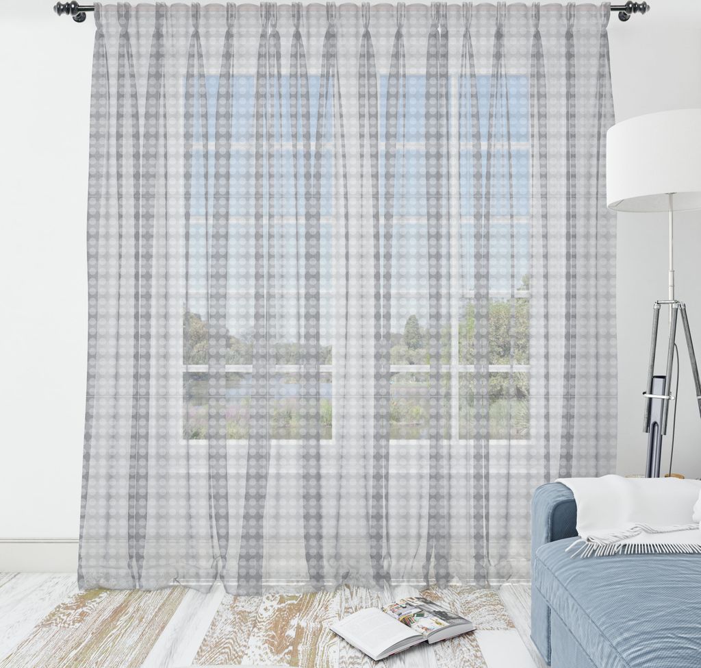 ABAKUHAUS Abstrakt Wandteppich, Kontinuierliche Streifen Kreismotive Tupfen Illustration, Wohnzimmer Schlafzimmer seidiges Satin Wandtuch, 210 cm x...