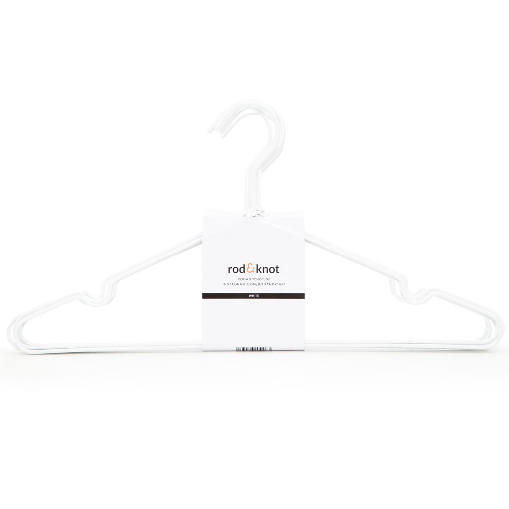 Metall Kleiderbügel 8er Set weiß